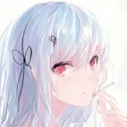星空背景动漫头像女